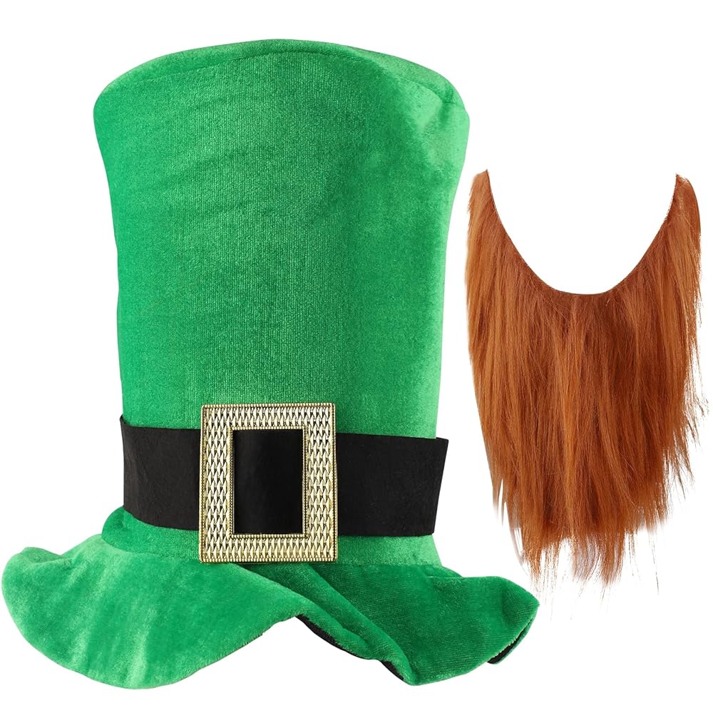 KruhitkaLove / Green Party Cape、Hatセット Amazon.com: Top Hat for St. Patrick's Day, Green Hat with